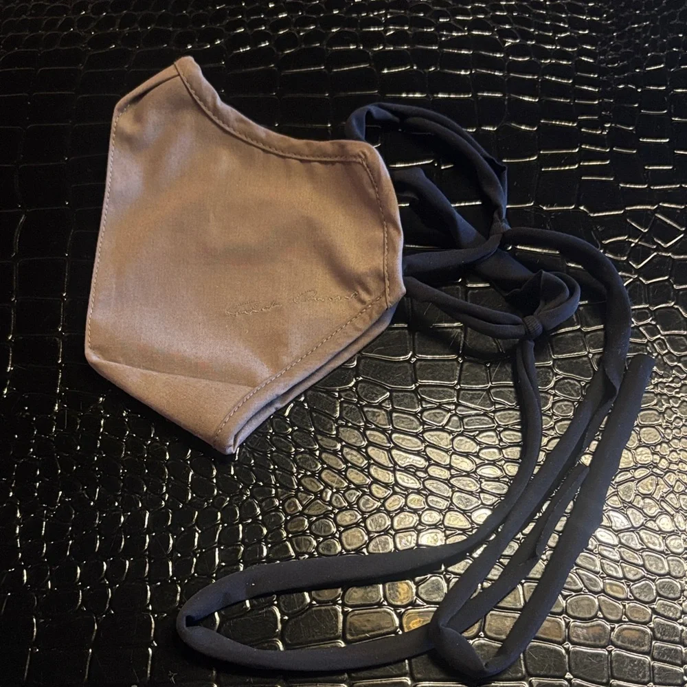 Rick Owens Olive and Black Face Mask